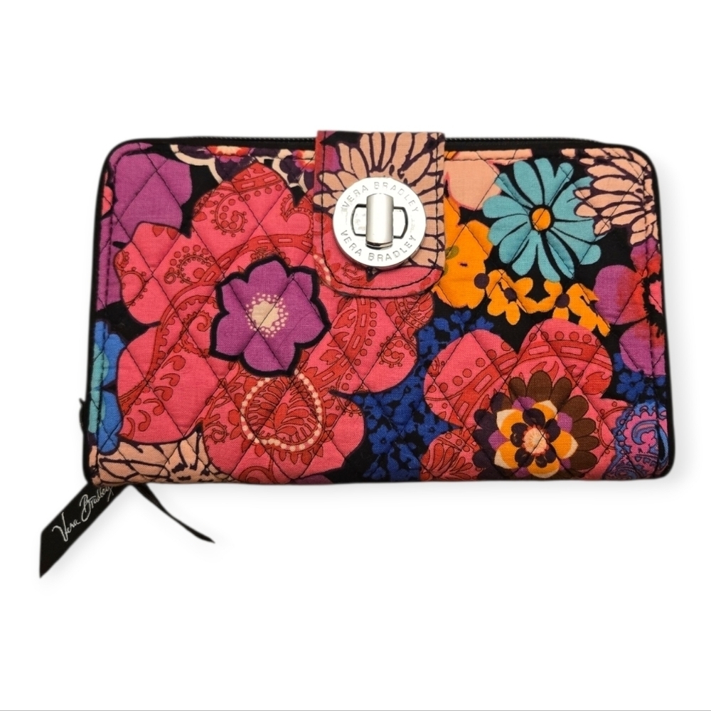 Vera Bradley Turn Lock Wallet - Picture 1 of 5